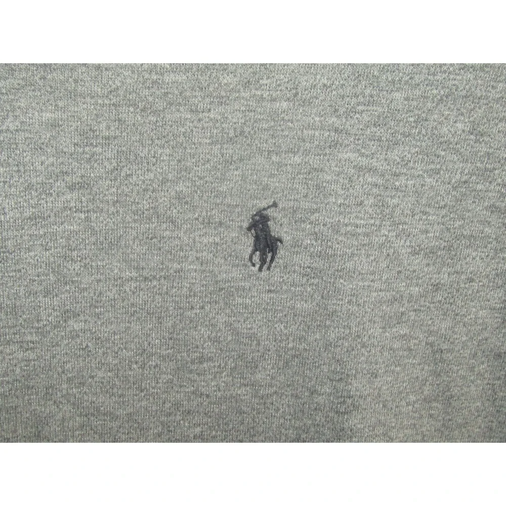 Polo Ralph Lauren Long Sleeve Polo Shirt Gray‎ Heathered Cotton Men's XL